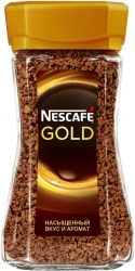 Кофе "Nescafe Gold" растворимый с/б 95гр./12шт.