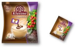 Напиток кофейный растворимый "Капучино" т.з. Klassno, с какао-посыпкой 25г*20*12